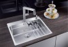 Zlewozmywak stalowy BLANCO ETAGON 500-IF/A 54x50 cm, z korkiem aut., stal polerowana 521748