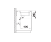 Zlewozmywak stalowy BLANCO ETAGON 500-IF/A 54x50 cm, z korkiem aut., stal polerowana 521748