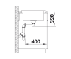 Zlewozmywak granitowy BLANCO ELON XL 6 S 78x50 cm, bez korka aut., antracyt, PuraDur 524844