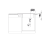 Zlewozmywak granitowy BLANCO ELON XL 6 S 78x50 cm, bez korka aut., antracyt, PuraDur 524844