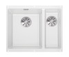 Zlewozmywak granitowy BLANCO SUBLINE 340/160-U 55x46 cm, bez korka aut., lewy, biały, PuraDur 523552