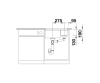 Zlewozmywak granitowy BLANCO SUBLINE 340/160-U 55x46 cm, bez korka aut., prawy, antracyt, PuraDur 523558