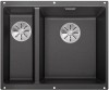 Zlewozmywak granitowy BLANCO SUBLINE 340/160-U 55x46 cm, bez korka aut., prawy, antracyt, PuraDur 523558