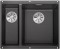 Zlewozmywak granitowy BLANCO SUBLINE 340/160-U 55x46 cm, bez korka aut., prawy, antracyt, PuraDur 523558