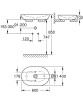 Umywalka nablatowa GROHE ESSENCE  60x40 b/otw b/przel. z kor. cer., biała  PG  3960800H