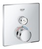 Bateria natryskowa GROHE GROHTHERM SMARTCONTROL podtynkowy element zewnętrzny 1-funkcyjna, chrom 29123000