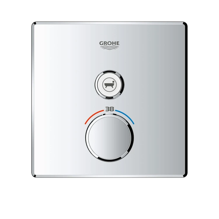 Bateria natryskowa GROHE GROHTHERM SMARTCONTROL podtynkowy element zewnętrzny 1-funkcyjna, chrom 29123000