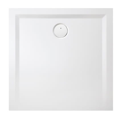 Brodzik kwadratowy SANPLAST SPACE MINERAL 90 x 90 cm. z syfonem, biały Pro Safe 645410003001002