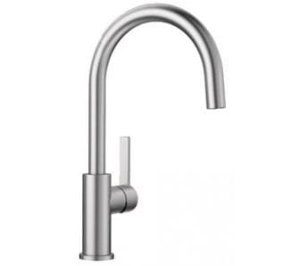 Bateria kuchenna BLANCO CANDOR, wylewka typu "U", stal szczotkowana 523120