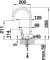 Bateria kuchenna BLANCO CORESSA-F,  podokienna, wylewka typu "U", chrom 521543