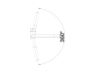 Bateria kuchenna BLANCO LINUS-F, wylewka typu "L", podokienna, chrom 514025