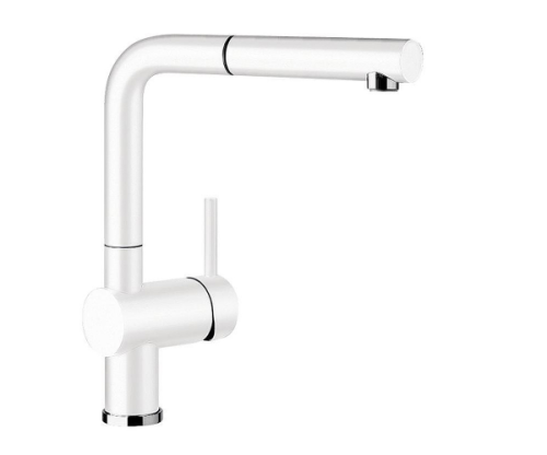 Bateria kuchenna BLANCO LINUS-S, z wyciąganą wylewką typu "L", biały 516692