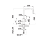 Bateria kuchenna BLANCO LIVIA-S, wylewka typu "L", chrom 521288