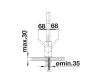 Bateria kuchenna BLANCO MILI, wylewka typu "L", antracyt 523103