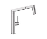 Bateria kuchenna BLANCO PANERA-S, z wyciąganą wylewką typu "L", stal szczotkowana 521547