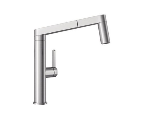 Bateria kuchenna BLANCO PANERA-S, z wyciąganą wylewką typu "L", stal szczotkowana 521547