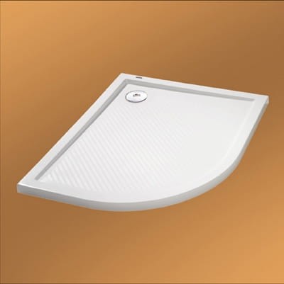 Brodzik półokrągły HUPPE PURANO 90x80x4cm, antypoślizgowy, asymetryczny, biały 202156055