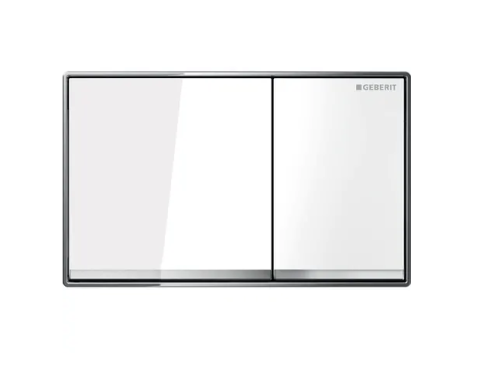 Przycisk spłukujący GEBERIT OMEGA 60 zlicowany ze ścianą, biały 115.081.SI.1