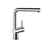 Bateria kuchenna BLANCO LINUS-S-F z wyciąganą wylewką, podokienna, chrom 514023