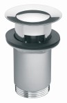 Korek automatyczny BLUE click-clack z przelewem, do umywalki, uniwersalny, chrom B021701004