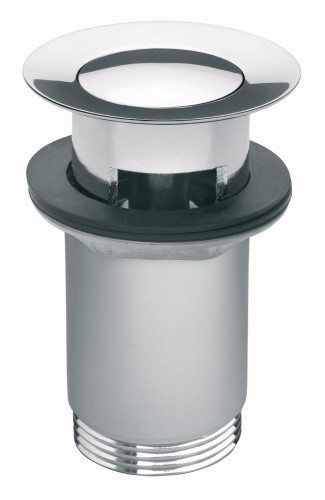 Korek automatyczny BLUE click-clack z przelewem, do umywalki, uniwersalny, chrom B021701004