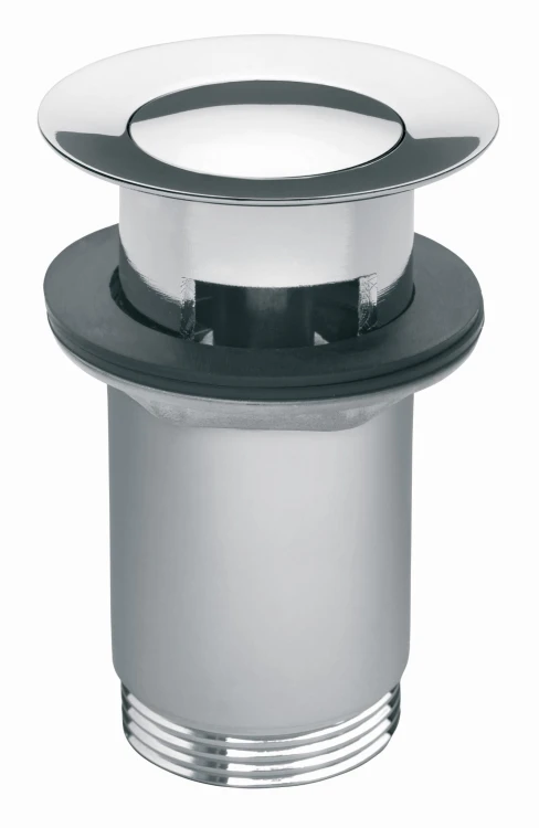 Korek automatyczny BLUE click-clack z przelewem, do umywalki, uniwersalny, chrom B021701004