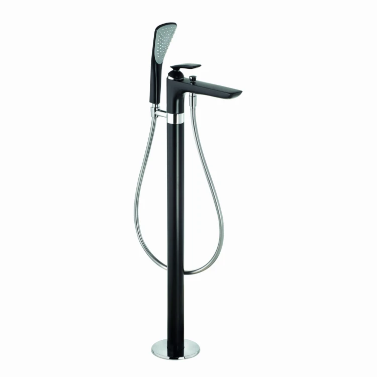Bateria wannowa KLUDI BALANCE wolnostojąca, czarny mat/chrom 525908775