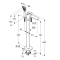 Bateria wannowa KLUDI BALANCE wolnostojąca, czarny mat/chrom 525908775