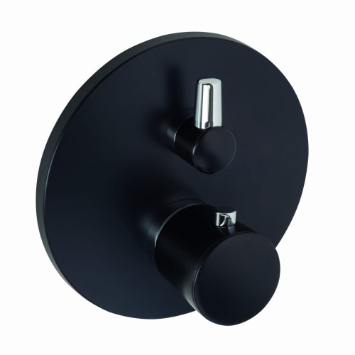 Bateria wannowo - natryskowa KLUDI BALANCE, termostatyczna, 2 funkcyjna, czarny mat/chrom 528308775