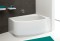 Wanna asymetryczna SANPLAST FREE LINE WAP/FREE 105x155cm, prawa, ze stelażem, ST27, biała 610040095001000