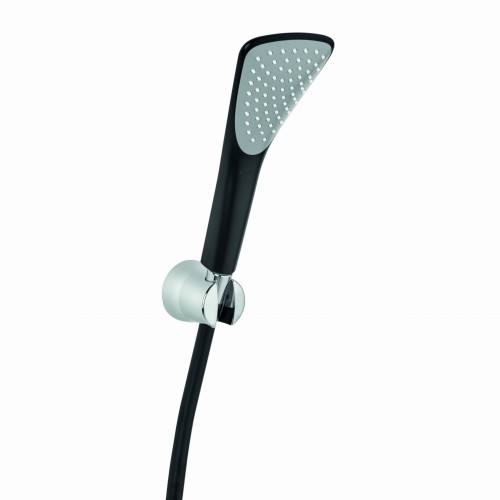 Zestaw wannowy KLUDI FIZZ 1S, czarny mat/chrom 6765087-00
