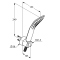 Zestaw wannowy KLUDI FIZZ 1S, czarny mat/chrom 6765087-00