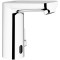 Bateria elektroniczna GROHE EUROSMART COSMOPOLITAN E 6V, elektroniczna, z mieszaczem, bez korka, chrom 36327001