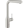Bateria kuchenna GROHE ESSENCE z wyciąganą wylewką, stal nierdzewna 30270DC0
