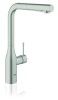 Bateria kuchenna GROHE ESSENCE z wyciąganą wylewką, stal nierdzewna 30270DC0