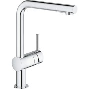 Bateria kuchenna GROHE MINTA z wyciąganą wylewką, chrom 30274000