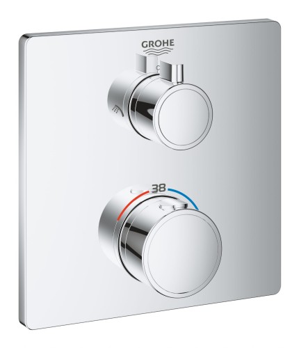 Bateria natryskowa GROHE GROHTHERM SMARTCONTROL podtynkowy element zewnętrzny 2-funkcyjna, chrom 24079000