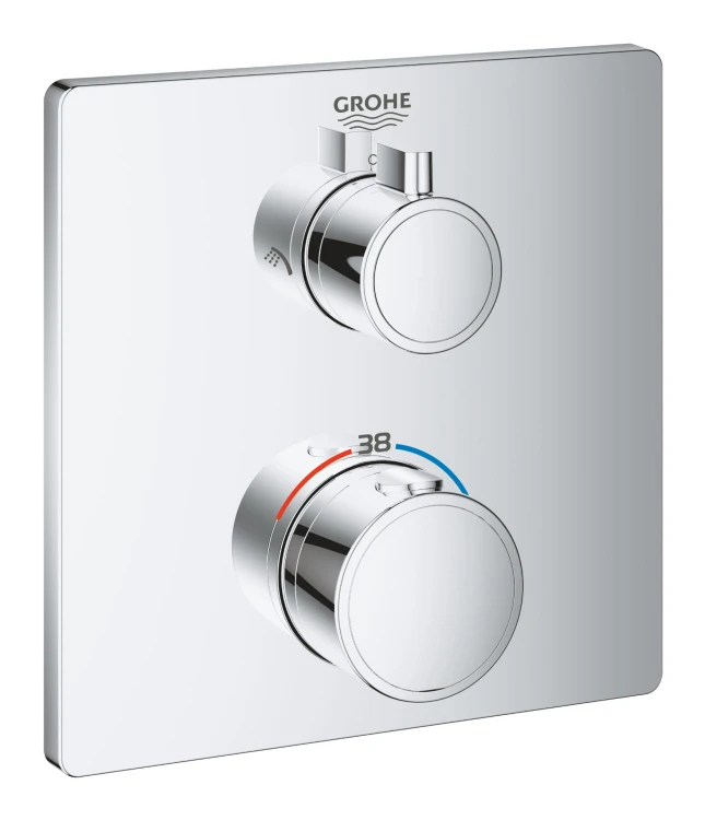 Bateria natryskowa GROHE GROHTHERM SMARTCONTROL podtynkowy element zewnętrzny 2-funkcyjna, chrom 24079000