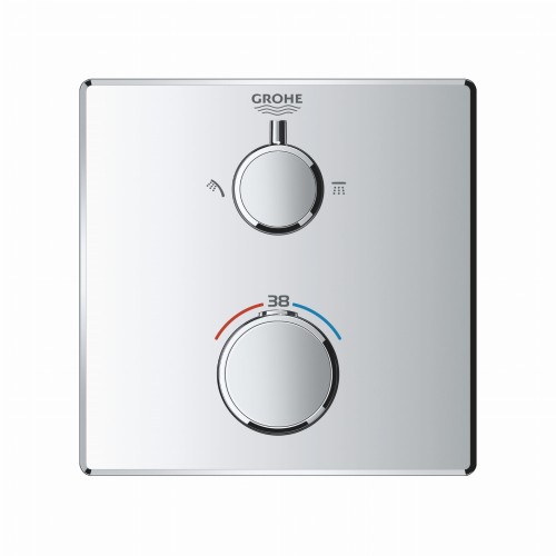 Bateria natryskowa GROHE GROHTHERM SMARTCONTROL podtynkowy element zewnętrzny 2-funkcyjna, chrom 24079000