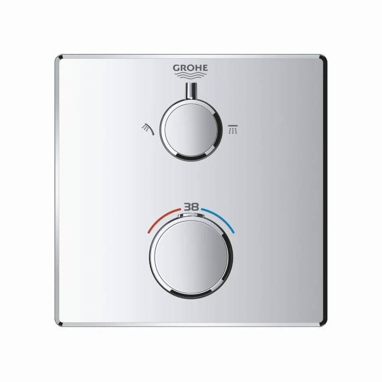 Bateria natryskowa GROHE GROHTHERM SMARTCONTROL podtynkowy element zewnętrzny 2-funkcyjna, chrom 24079000