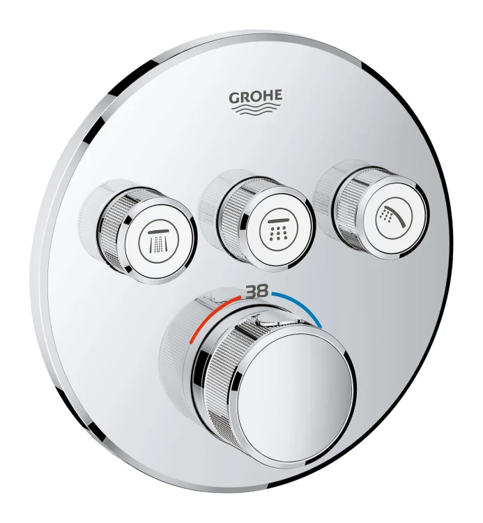 Bateria natryskowa GROHE GROHTHERM SMARTCONTROL 3-funkcyjna, chrom 29121000