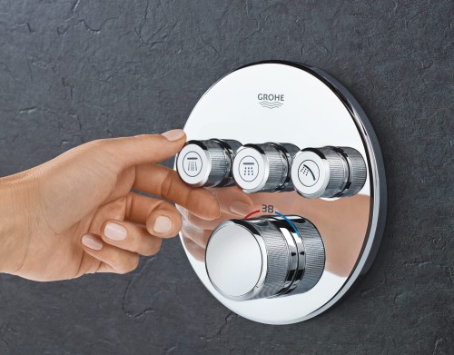 Bateria natryskowa GROHE GROHTHERM SMARTCONTROL 3-funkcyjna, chrom 29121000