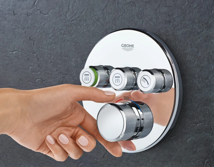 Bateria natryskowa GROHE GROHTHERM SMARTCONTROL 3-funkcyjna, chrom 29121000