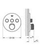 Bateria natryskowa GROHE GROHTHERM SMARTCONTROL 3-funkcyjna, chrom 29121000