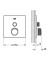 Bateria natryskowa GROHE GROHTHERM SMARTCONTROL podtynkowy element zewnętrzny 1-funkcyjna, chrom 29123000