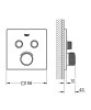 Bateria natryskowa GROHE GROHTHERM SMARTCONTROL 2-funkcyjna, chrom 29124000