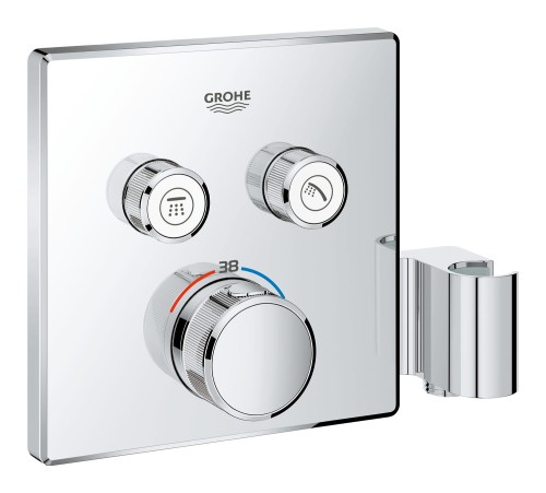 Bateria natryskowa GROHE GROHTHERM SMARTCONTROL podtynkowy element zewnętrzny 2-funkcyjna, chrom 29125000