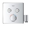 Bateria natryskowa GROHE GROHTHERM SMARTCONTROL podtynkowy element zewnętrzny 2-funkcyjna, chrom 29125000