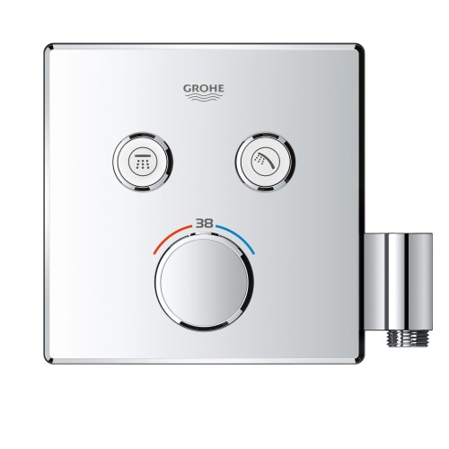 Bateria natryskowa GROHE GROHTHERM SMARTCONTROL podtynkowy element zewnętrzny 2-funkcyjna, chrom 29125000