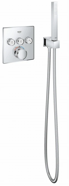 Bateria natryskowa GROHE GROHTHERM SMARTCONTROL podtynkowy element zewnętrzny 3-funkcyjna, chrom 29126000